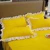 New Style High Quality Princess White Bedding Article Pillow Cover Ruffle Pillow Case Cushion Cover Sleep Pillowcase #/