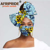 African Headscarf for Women Headwear Floral Turban Head Scarf Head Wrap Hair Accessories Match Print Mask with Zipper A20H016