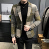 Fashion Spring Summer Clothing Male Suit Jacket Gradient Color Casual Slim Fit Fancy Party Singer Blazzer Coat