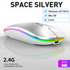 Wireless Mouse RGB Bluetooth Computer Mouse Silent Rechargeable Ergonomic Mause With LED Backlit USB Optical Mice For PC Laptop