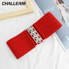 Women's wide belt female designer thick body belt belt fashion elastic dress female luxury white belt elastic red waist 19