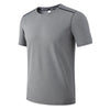 New Polyester Men's Fitness Gym Clothing Breathable Training Short Sleeve Running T-Shirt Casual Bodybuilding Compression Shirt