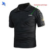 Men Customized Logo Printing Tactical Quick-Drying T-shirt Short Sleeve Breathable Outdoor Sports Running Hiking Trekking Shirts - Surprise store