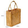 Women's Handbag Creative Rattan Tote Bag New Straw Bag Sen Female Titan Bags Travel Holiday Round Woven Handbag Sac A Main