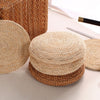 30/40/45/50/60cm Round Natural Weave Straw Handmade Pillow Floor Yoga Seat Mat Thickening Chair Tatami Meditation Window Cushion