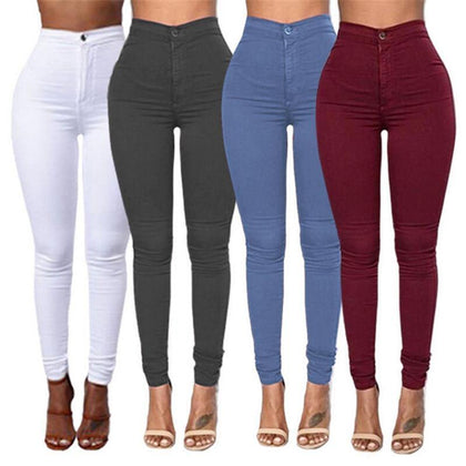 2019 Slim Professional Trousers Women Western-style Trousers White Black Pants High Waist Plus Size Formal Female Pencil Pants - Surprise store