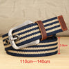 MEDYLA Canvas Belt Pin Buckle Belts Casual Pants Strap Student Youth Military Training Waistband Outdoor Plus Long 100 to 140cm