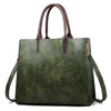 Famous Brand Designer Handbags Leather Bags Women Large Capacity Vintage Hand Top-Handle Bags Solid Tote Ladies Shoulder Bag