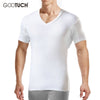 Men Undershirts Underwear Absorb Sweat Man Elastic T Shirts Male V Neck Short Sleeves Top Sleepwear Plus Size Undershirt 5359