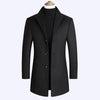 BOLUBAO Men Wool Blends Coats Autumn Winter New Men's Solid Color Casual Wool Coat Long Section Wool Blends Coat Male Tops - Surprise store
