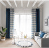 [byetee] Modern Striped Bedroom Window Curtain Tulle Living Room Blackout Kitchen Curtains Drapes for Balcony
