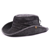 XdanqinX Adult Men's Cap Summer Mesh Breathable Retro 100% Cotton Bucket Hat Panama Jungle Fishing Hats Novelty Dad's Beach Cap
