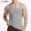Mens Cotton Undershirt Sleeveless Shirt Compression Underwear Breathable Man Tank Camiseta Masculina Plus Size Singlet Vest 5257