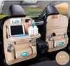 Pu Leather Pad Bag Car Seat Back Organizer Foldable Table Tray Travel Storage Bag Foldable Dining Table Car Seat Storage Bag