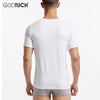 Men Undershirts Underwear Absorb Sweat Man Elastic T Shirts Male V Neck Short Sleeves Top Sleepwear Plus Size Undershirt 5359