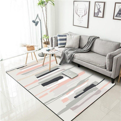 Nordic style Carpets For Living Room Bedroom Sofa coffee table Study bedside Carpet crystal velvet Rugs Geometric Household Rug - Surprise store