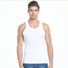 Men's Round neck Sleeveless Bodybuilding Cotton Tank Tops Slim Fits Tee Tops Male Tank Top Body Vest Men's Clothing Underware