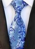RBOCOTT Mens Silk Tie 8cm Fashion Floral Ties Plaid Necktie Striped Ties Blue Yellow Green For Men Business Wedding Accessories - Surprise store