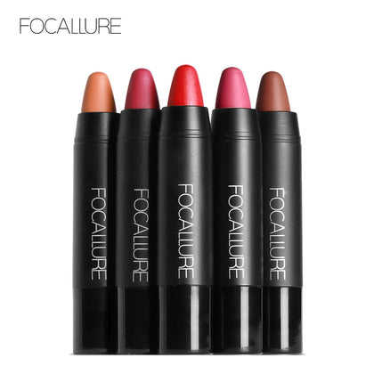 FOCALLRUE Velvet Lipstick 27 Colors choose Glitter Easy to Wear High Pigment Long Lasting Matte Lipstick