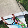 Casual waterproof linen bag large-capacity shopping bag simple tote bag female hand bag