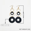 Dandie Stylish braided coil earrings, geometric metal, pop, punk, rock feminine accessories - Surprise store