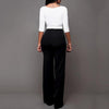 Women Casual Harem Long Pants High Waist Elastic High Waist Cropped Length OL Trousers Solid Black White Wine Red - Surprise store