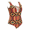 African Swimwear Women Plus size One Piece Swimsuit female Large Big Swim Bathing Suit Obese Woman Print Brazilian Monokini 4XL