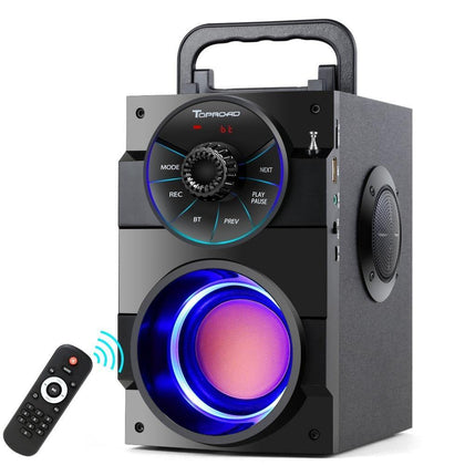 TOPROAD Bluetooth Speaker Portable Big Power Wireless Stereo Subwoofer Heavy Bass Speakers Sound Box Support FM Radio TF AUX USB - Surprise store