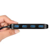ZEUSLAP USB3.0 HUB Fast Speed 4 Port USB 3.0 Splitter USB Hub 3.0 Adapter Laptop
