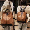 Fashion Women High Quality Leather Backpack Multifunction Leatherett Backpack For Female Big Bookbag Travel Bag Sac A Dos XA279H