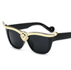Oversized Cat Eye Sunglasses Women Brand Designer Head Luxury Sun Glasses For Womens Gold Retro Woman Sunglass Shades