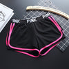 New English alphabet Sport Shorts For Women slim skinny stitching yoga sports running fitness shorts