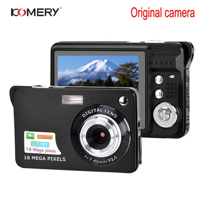 KOMERY Original Digital Camera 2.7 Inch TFT Screen CMOS 5.0MP Anti-shake 8X Digital Zoom 1800w Pixel Video Camera Selfie camera