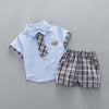Baby boys clothing sets summer toddler fashion shirt+shorts 2pcs tracksuits for bebe boys newborn baby cotton clothes sets 2020