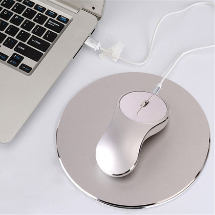 Rechargeable Mouse 1600DPI 2.4G Wireless Mice Aluminum Alloy Ergonomic