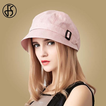 FS Fashion Cotton Sun Hat For Women Summer Outdoor Foldable Beach Hats Blue Pink Dark Gray Wide Brim Casual Visor Caps Femme