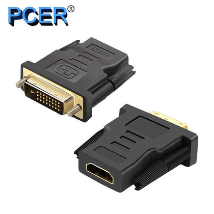DVI male Converter DVI to HDMI 1920*1080P resolution Support for Computer Display Screen projector tv DVI adapter HDMI adapter - Surprise store