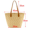 New two-color paper rope straw bag fashion large-capacity woven bag Shoulder casual beach handbag
