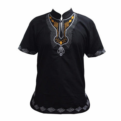 Dashikiage Embroidery Pan-African Holiday Kwanzaa Tops Cool Outfit High Quality Causal Dropship T-shirt - Surprise store