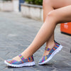 Summer Women's Breathable Walking Running Sport Women Shoes Anti Slip Handmade Weave Lightweight Flats Mother Gift Shoe Big Size