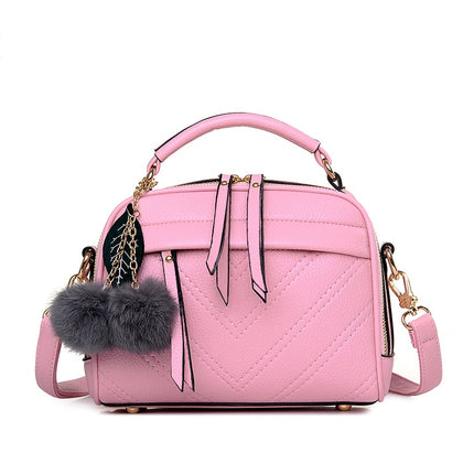 New Women's Shell Bag Fashion Sewing Thread Shoulder Bags Ladies Zipper Handbag High Quality Tote Bag Messenger Bag