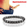 Weight Loss Magnetic Therapy Bracelet For Men Women 8mm Black Hematite Stone Beads Stretch Health Care Bracelet Jewelry Gift