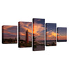 Modern Printed Pictures HD Modular Posters 5 Panels Seaside Landscape Home Decoration Tableau Wall Art Cuadros Canvas Paintings
