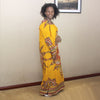 Newest 100% Cotton African Women Lady Classic Long Sleeve Loose African Dashiki Long Dress