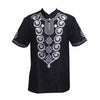 Mr Hunkle Men's Embroidery Shirt Summer and Autumn Short Sleeve Casual Shirts Mandarin Collar Men's Clothing With Single Button - Surprise store