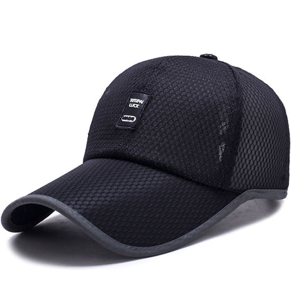 Limited Time Special full mesh cap Summer Breathable Mesh Baseball Cap Quick Drying Hats For Men Blue gray