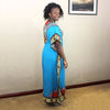 Dashikiage Women's Caftan Dress Kaftan dashiki Hippie Boho Maxi Gown Dress BUST:68cm
