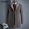BATMO 2020 new arrival winter high quality wool thicked trench coat men,men's gray wool jackets ,plus-size M-4XL,AL41 - Surprise store