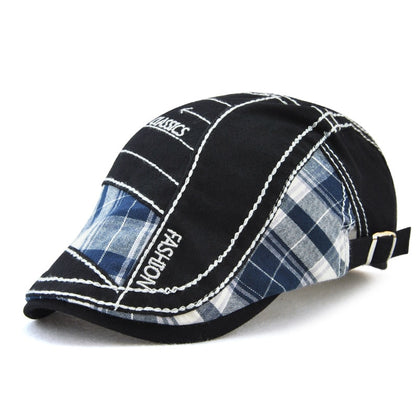 JAMONT 100% Cotton Casual Beret Visor Caps for Men Women Spring Summer Cabbie Newsboy Hat British Retro Cap Casquette Adjustable