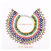 Multicolor South African Resin Beaded Necklace Bib Statement India Zulu Ethnic Tribal Egyptian Jewelry For Women Wedding Gifts